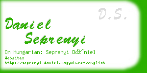 daniel seprenyi business card